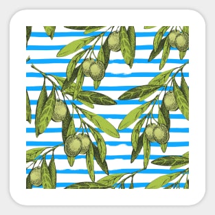 Olives pattern texture Sticker